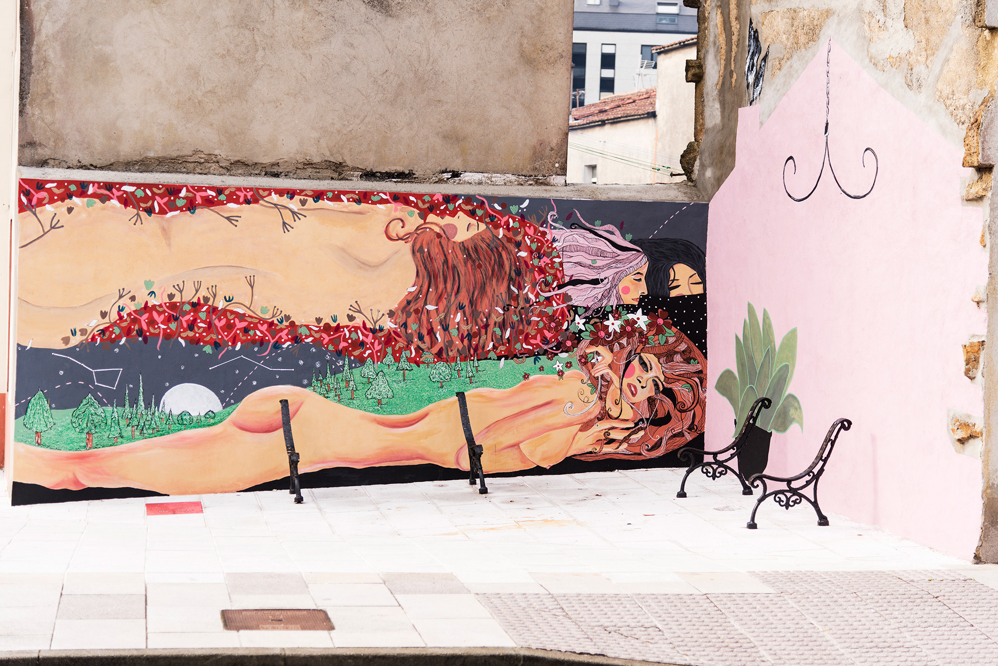 Foto principal mural Representación de Serpes de auga