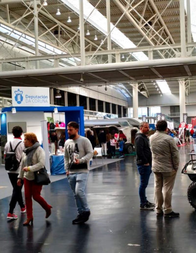 Derrubando muros' place at Diputación de A Coruña's stand on MIMOC