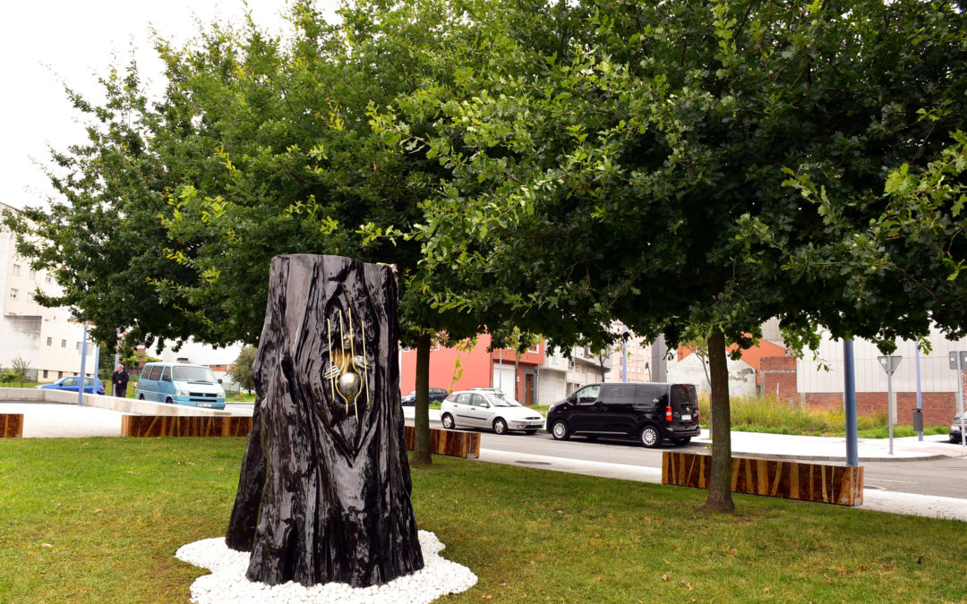 Nueva pieza de arte urbano para Carballo: «Alén» o «Más allá»