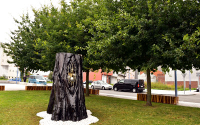 New piece of urban art for Carballo: “Alén” or “Great beyond”