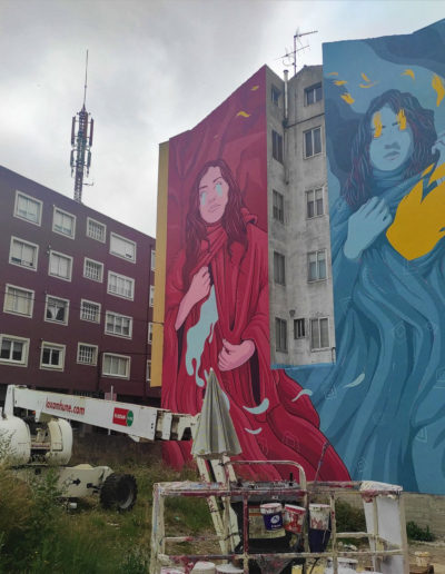 Mural de MØU - en proceso