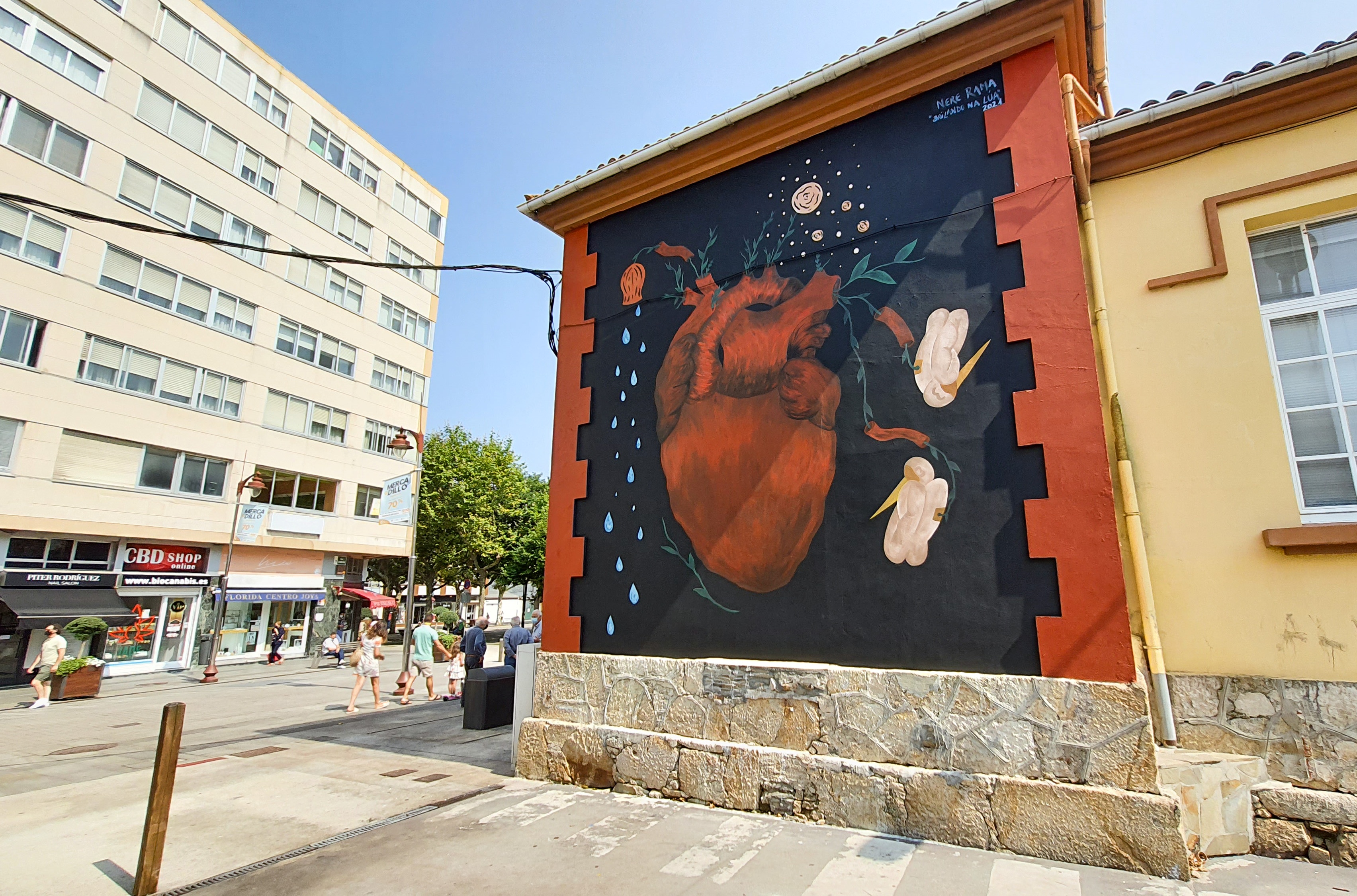 A liberdade interior- Mural de Nere Rama Bailando na lúa - FINAL